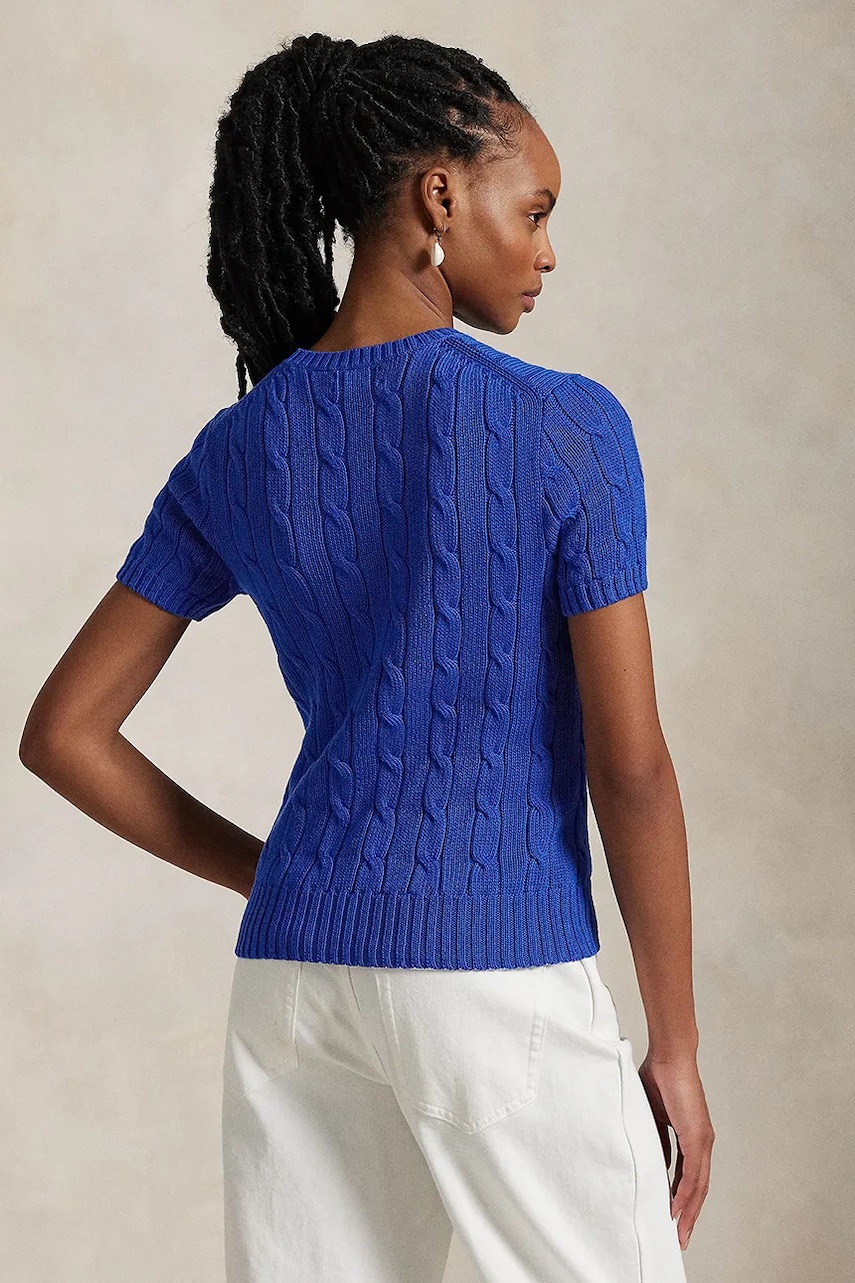 Хлопковый свитер Polo Ralph Lauren цвет розовый 211895379 Хлопковый свитер Polo Ralph Lauren цвет розовый 211895379