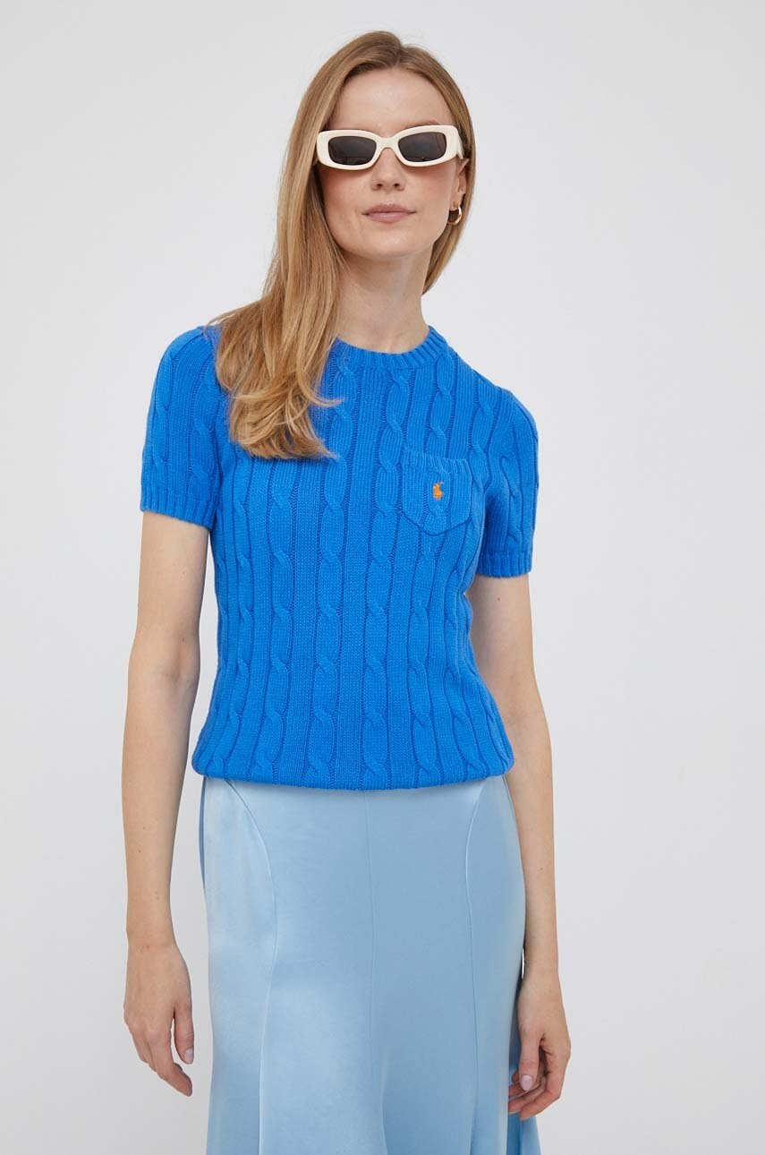 

Хлопковый свитер Polo Ralph Lauren цвет розовый
