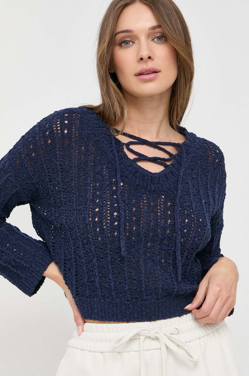 MAX&Co. pulover femei, culoarea albastru marin