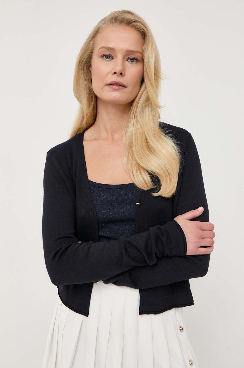 Morgan cardigan femei, culoarea albastru marin, light Morgan cardigan femei, culoarea albastru marin, light