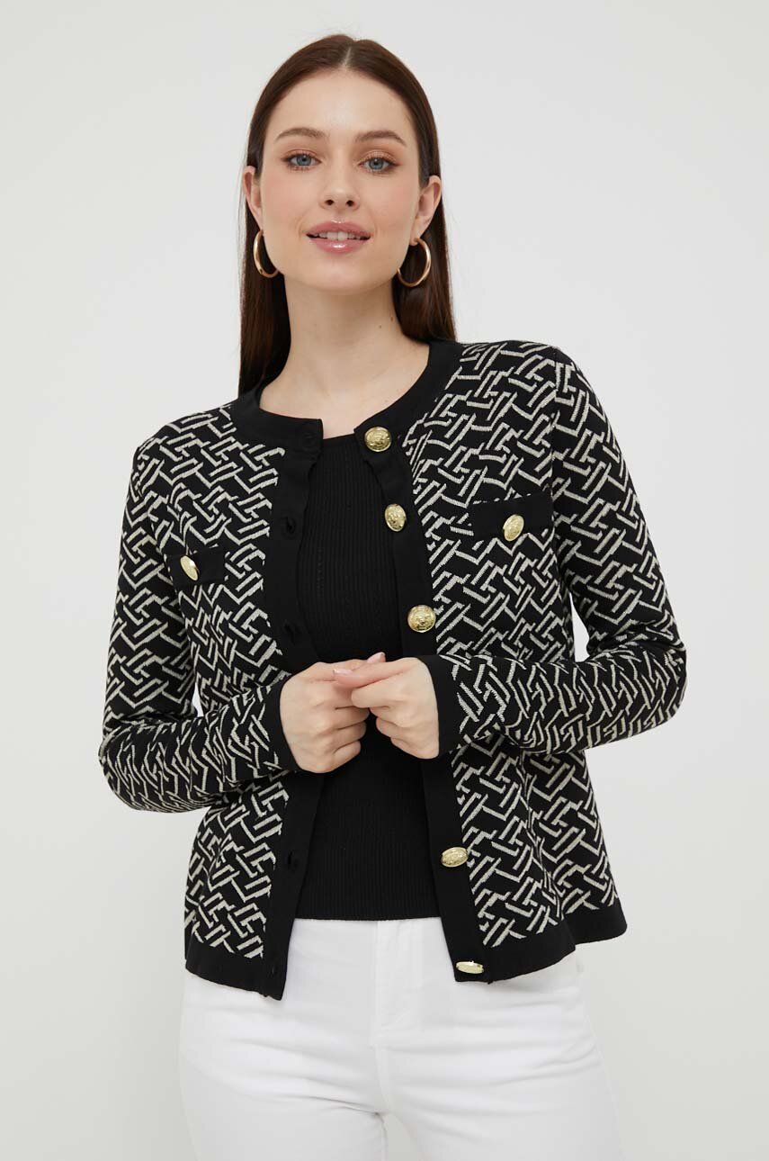 Artigli cardigan femei, culoarea negru, light