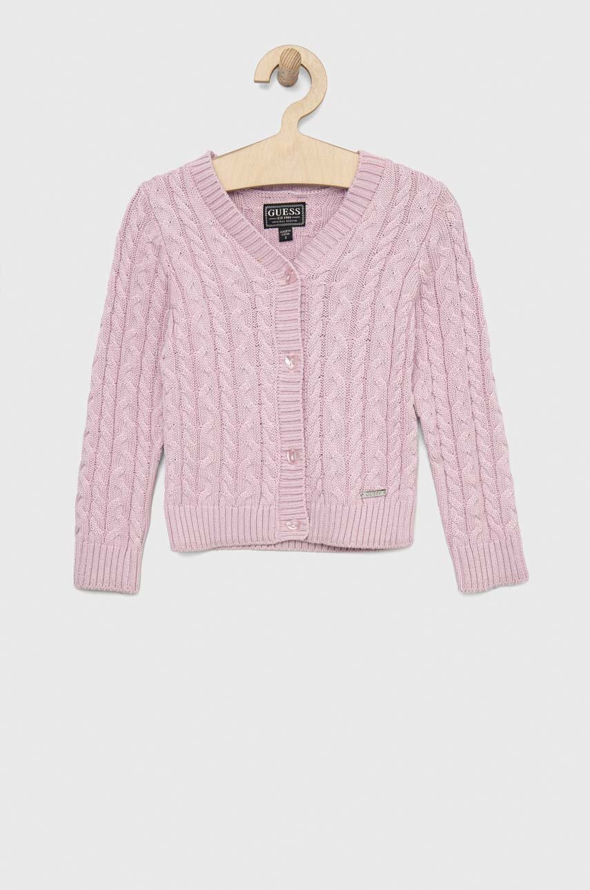 

Детска жилетка Guess в розово, Розов