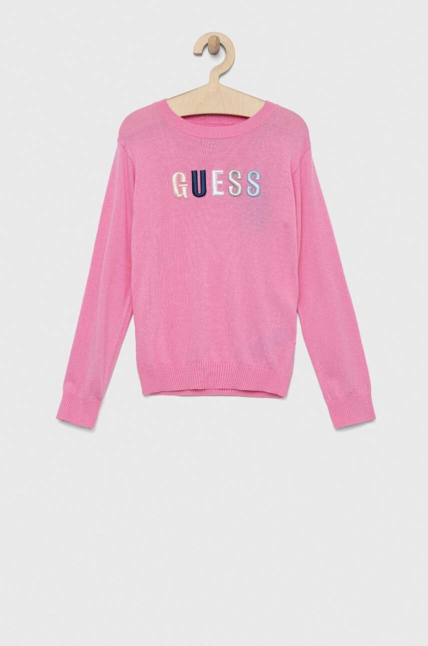 

Детский свитер Guess цвет розовый лёгкий