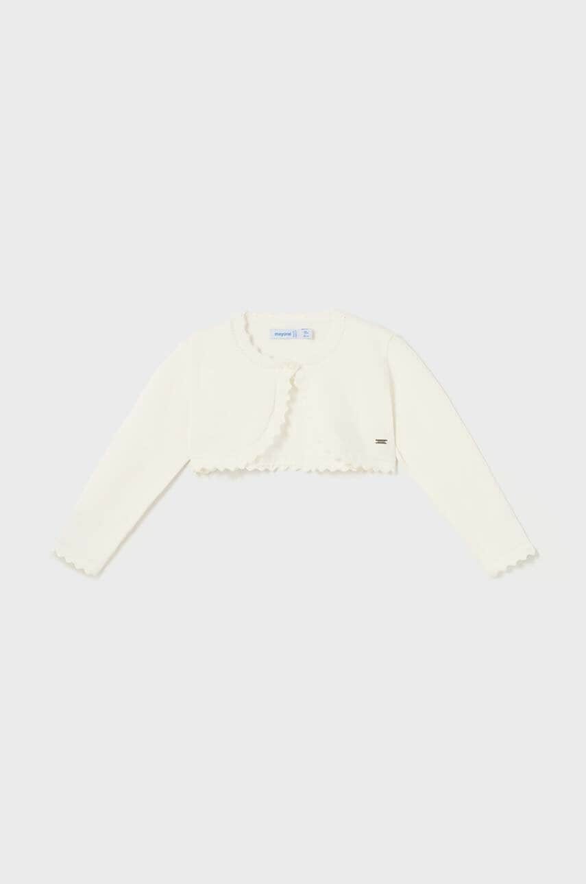 Mayoral cardigan bebe culoarea bej, light