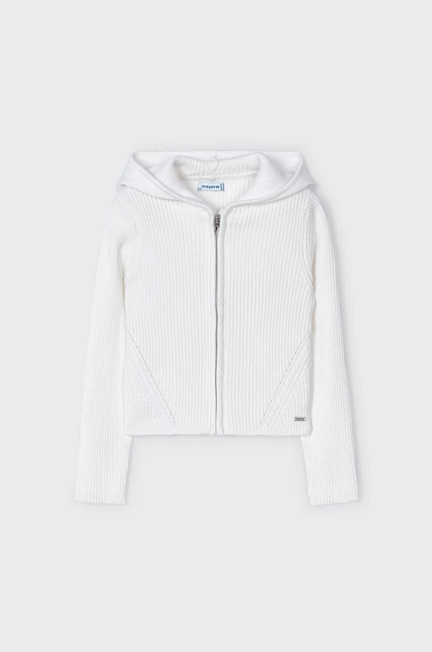 Детский кардиган Mayoral цвет белый лёгкий Детский кардиган Mayoral цвет белый лёгкий