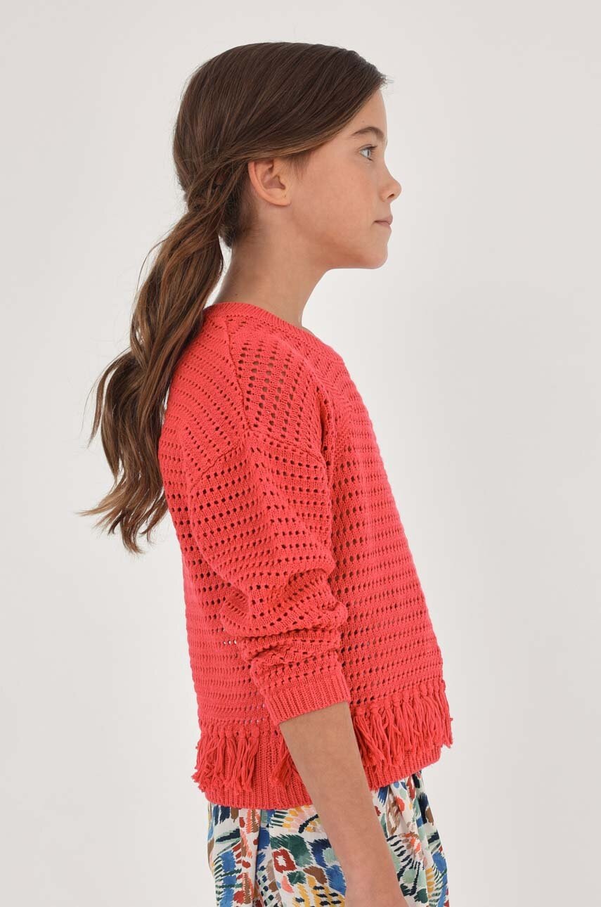 Детский свитер Mayoral цвет оранжевый лёгкий