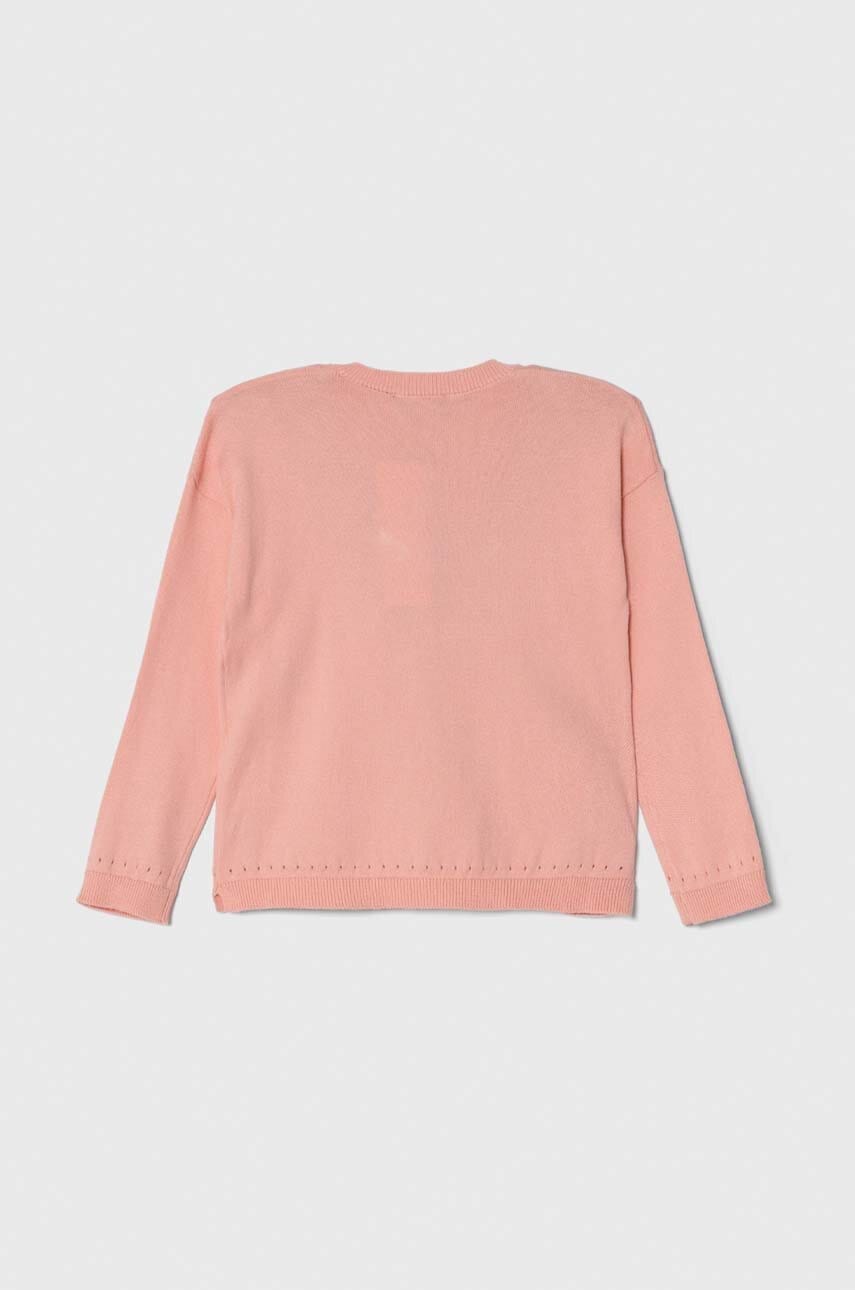 Детский кардиган United Colors of Benetton цвет розовый лёгкий Детский кардиган United Colors of Benetton цвет розовый лёгкий