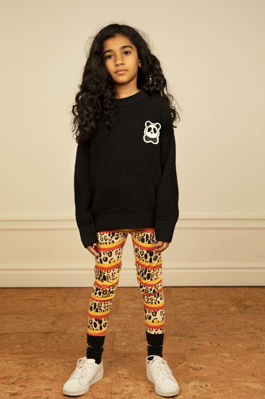 E-shop Dětský bavlněný svetr Mini Rodini černá barva