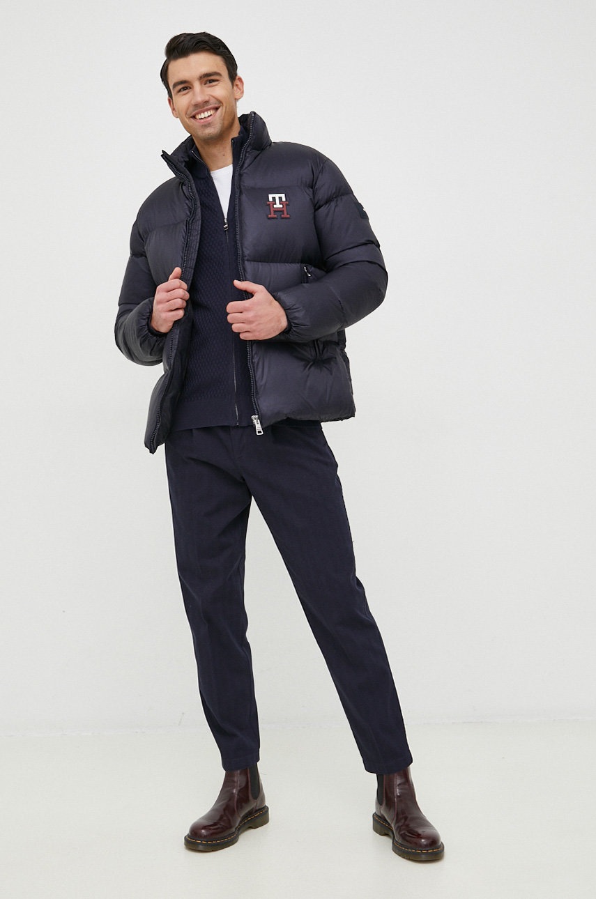 

Хлопковый кардиган Tommy Hilfiger мужской цвет синий