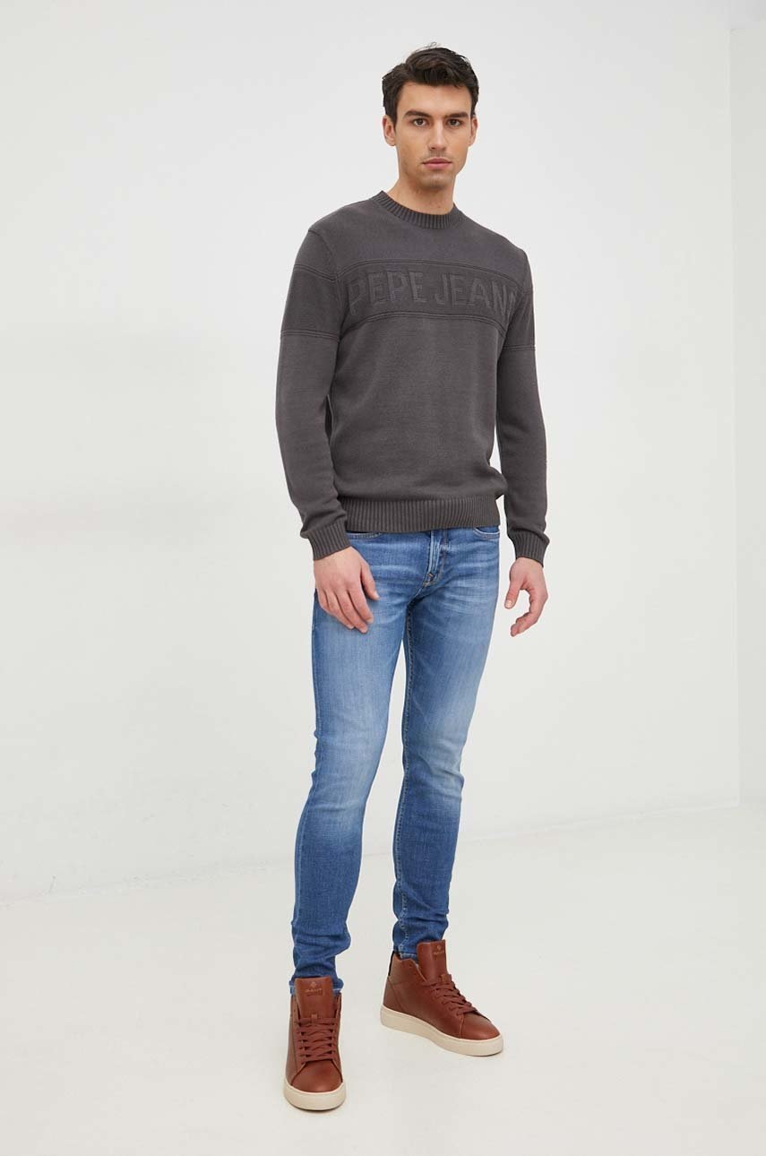 

Светр Pepe Jeans Nino чоловічий колір фіолетовий