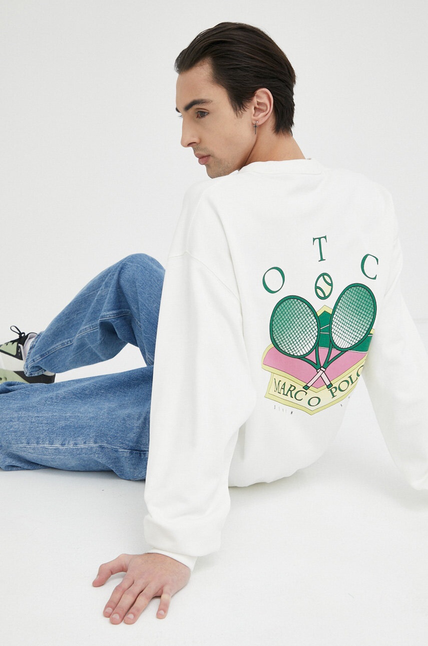 

Бавовняна кофта Marc O'Polo DENIM чоловіча колір білий
