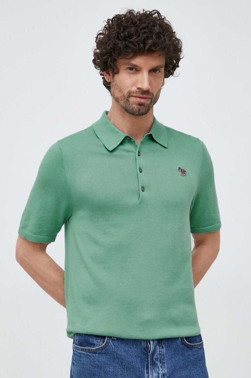 

Свитер PS Paul Smith мужской цвет зелёный лёгкий