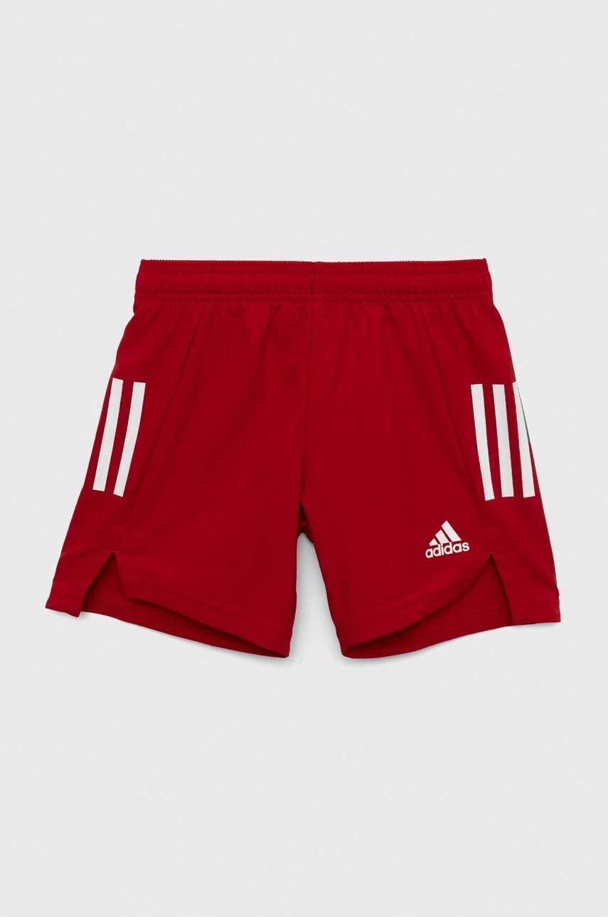 Levně Dětské kraťasy adidas Performance CONDIVO21 SHOY červená barva, nastavitelný pas