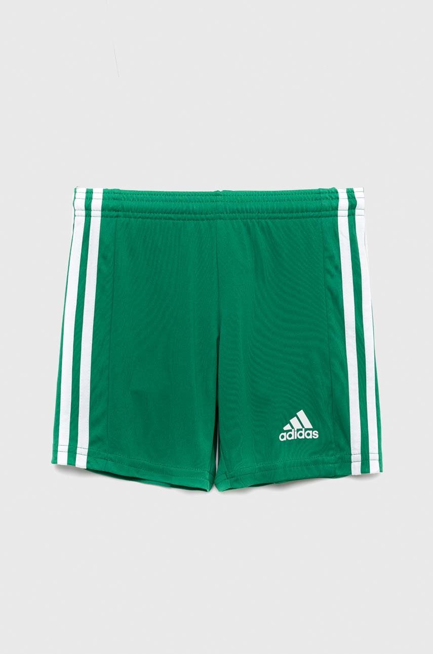 Adidas Performance pantaloni scurti copii SQUAD 21 culoarea verde, talie reglabila