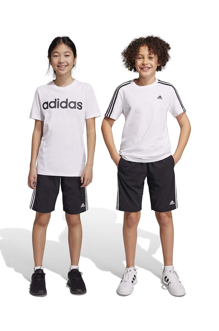 adidas pantaloni scurti copii U 3S WN culoarea negru, talie reglabila