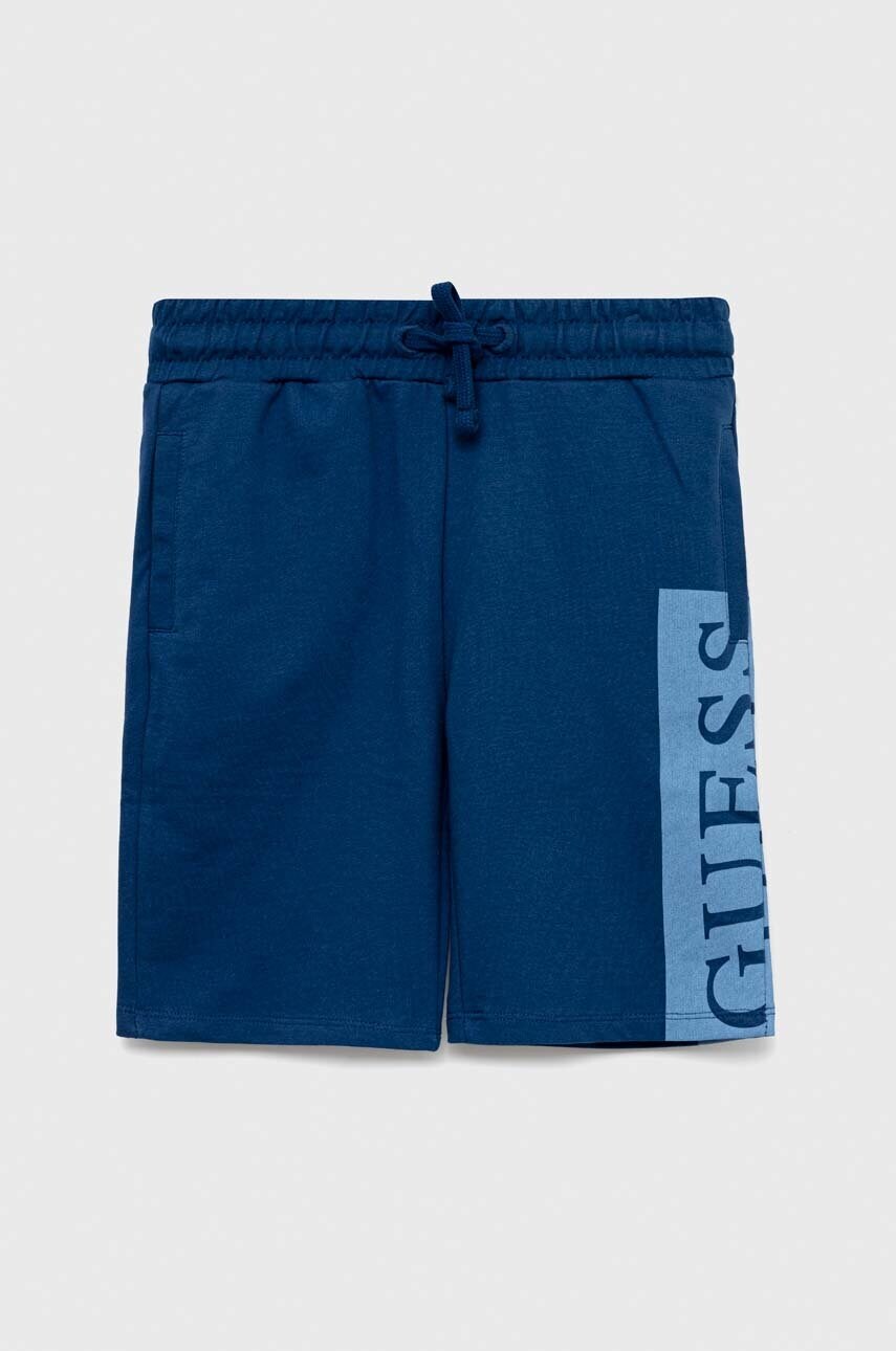 

Дитячі бавовняні шорти Guess регульована талія