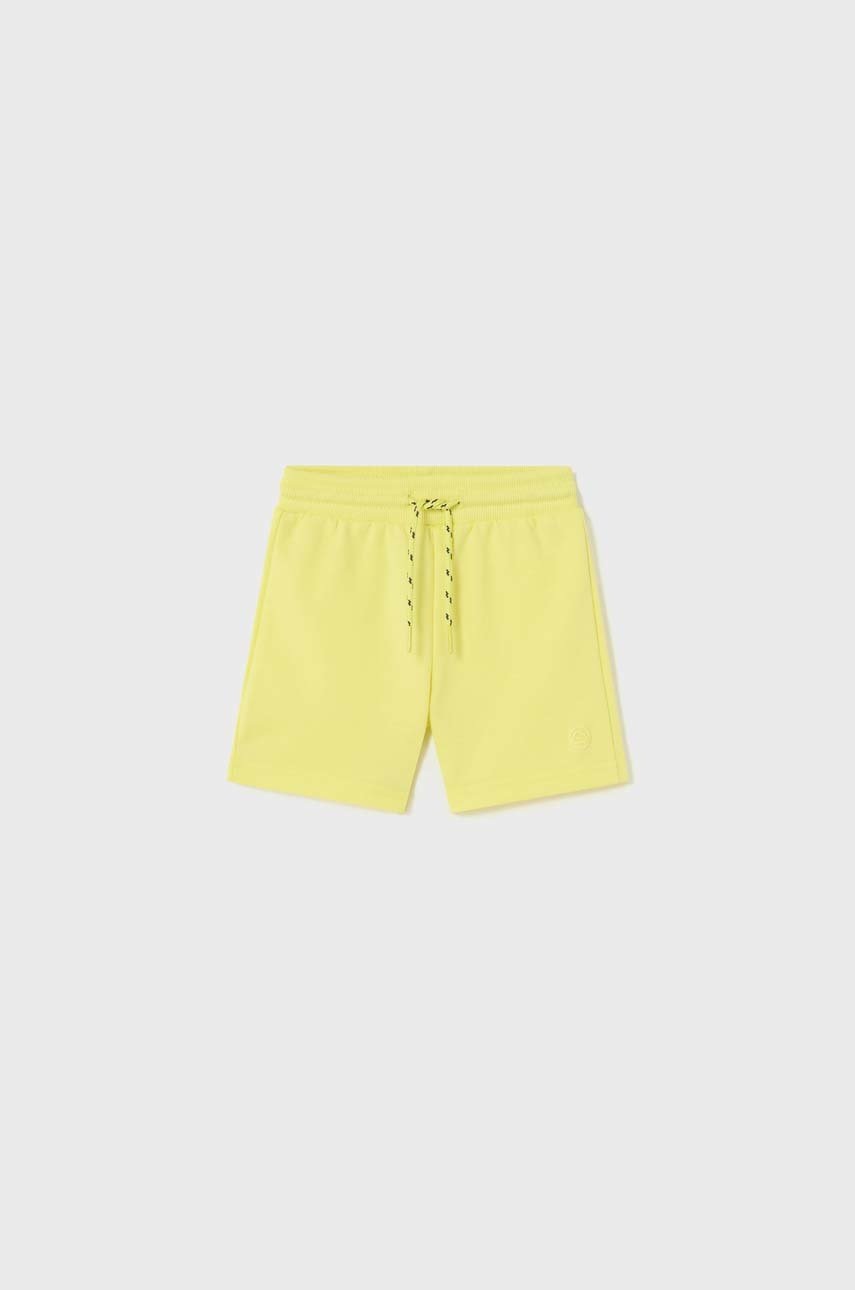 Mayoral pantaloni scurti bebe culoarea galben