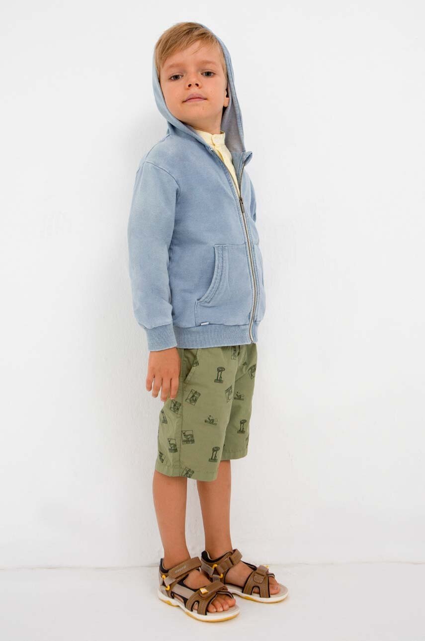 Детские хлопковые шорты Mayoral цвет зелёный