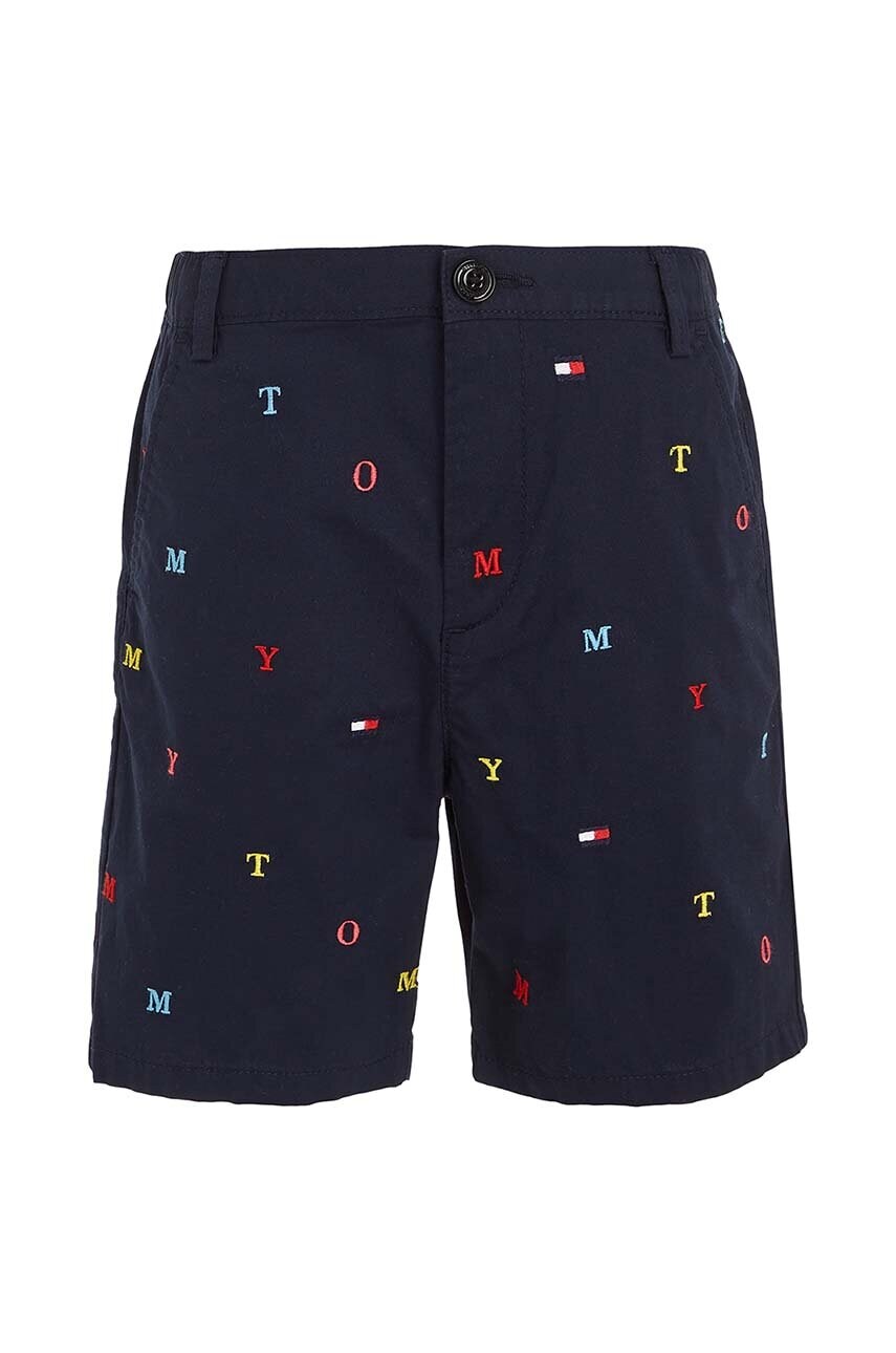 

Дитячі шорти Tommy Hilfiger колір синій регульована талія