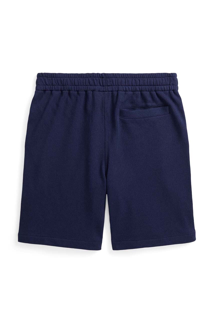 

Детские хлопковые шорты Polo Ralph Lauren цвет синий регулируемая талия