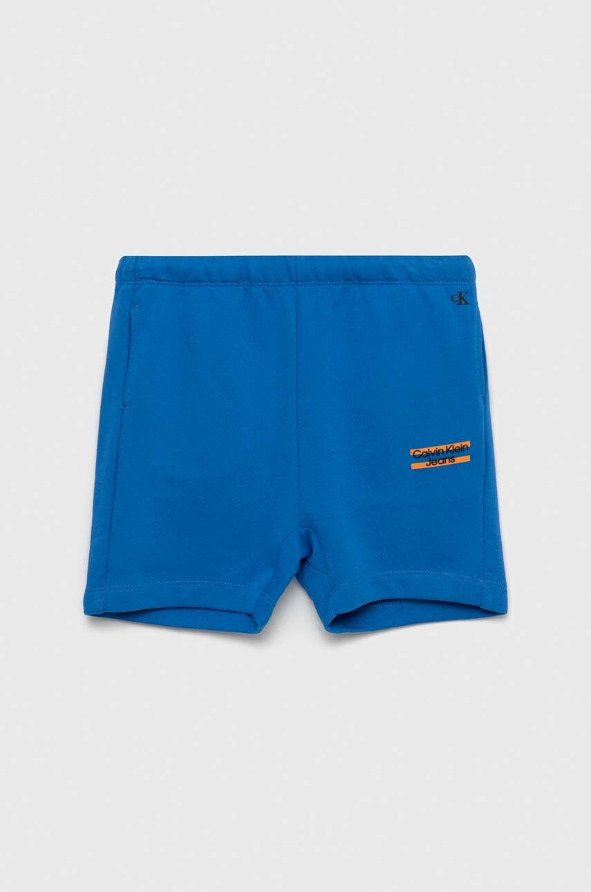Детские хлопковые шорты Calvin Klein Jeans регулируемая талия