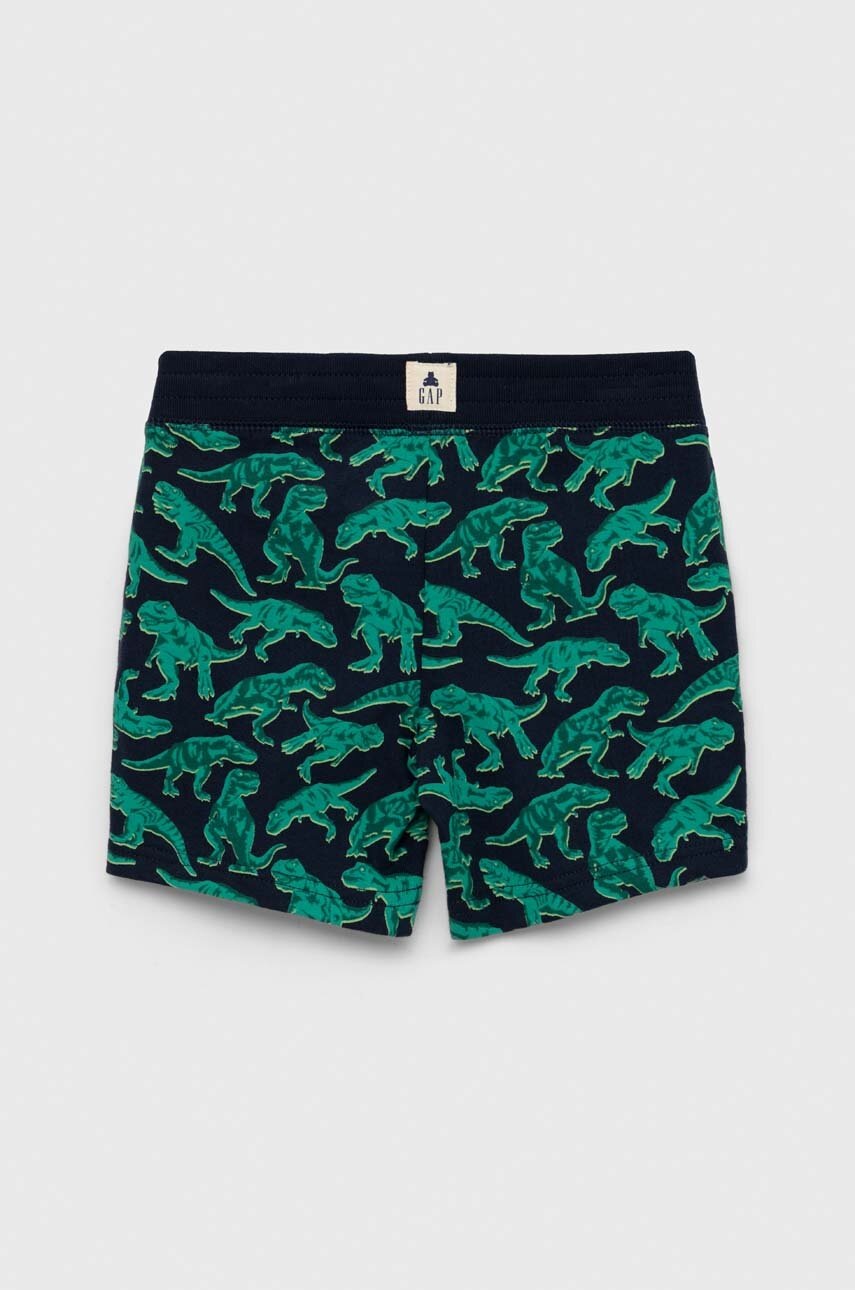 Детские хлопковые шорты GAP цвет синий