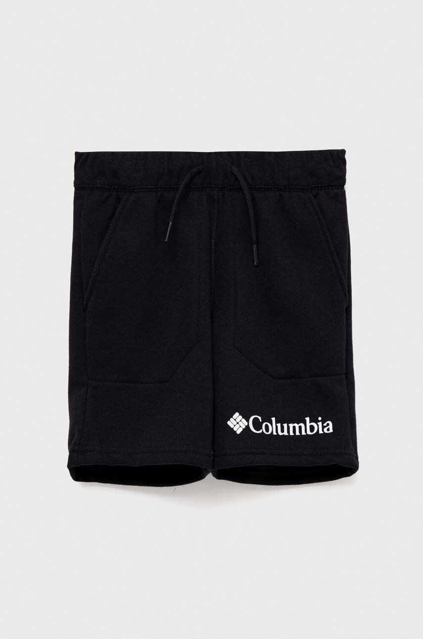 Columbia pantaloni scurti copii Columbia Trek Short culoarea negru, talie reglabila