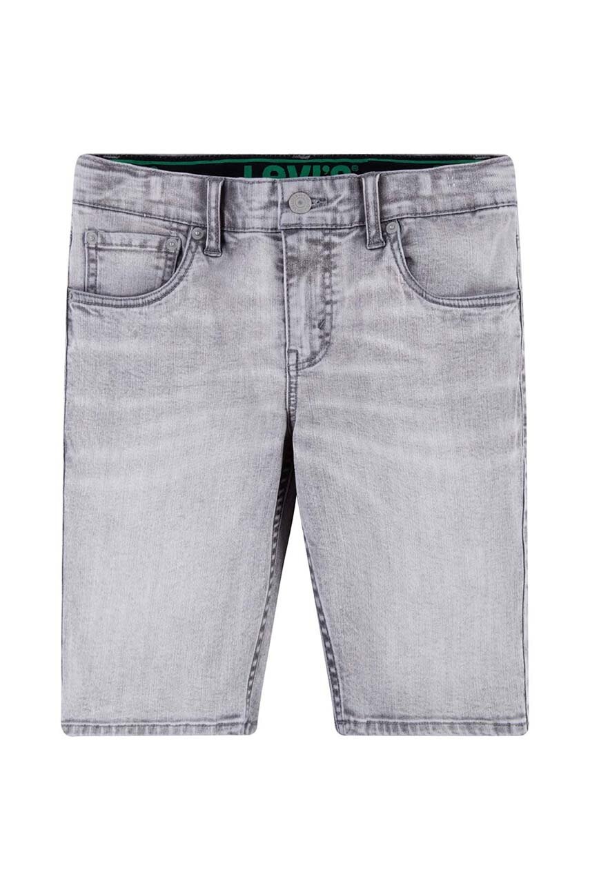 Levi's pantaloni scurti din denim pentru copii culoarea gri