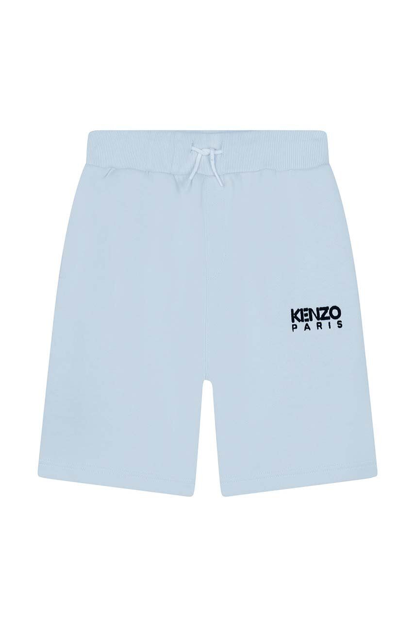 Dětské bavlněné šortky Kenzo Kids - modrá -  100 % Bavlna