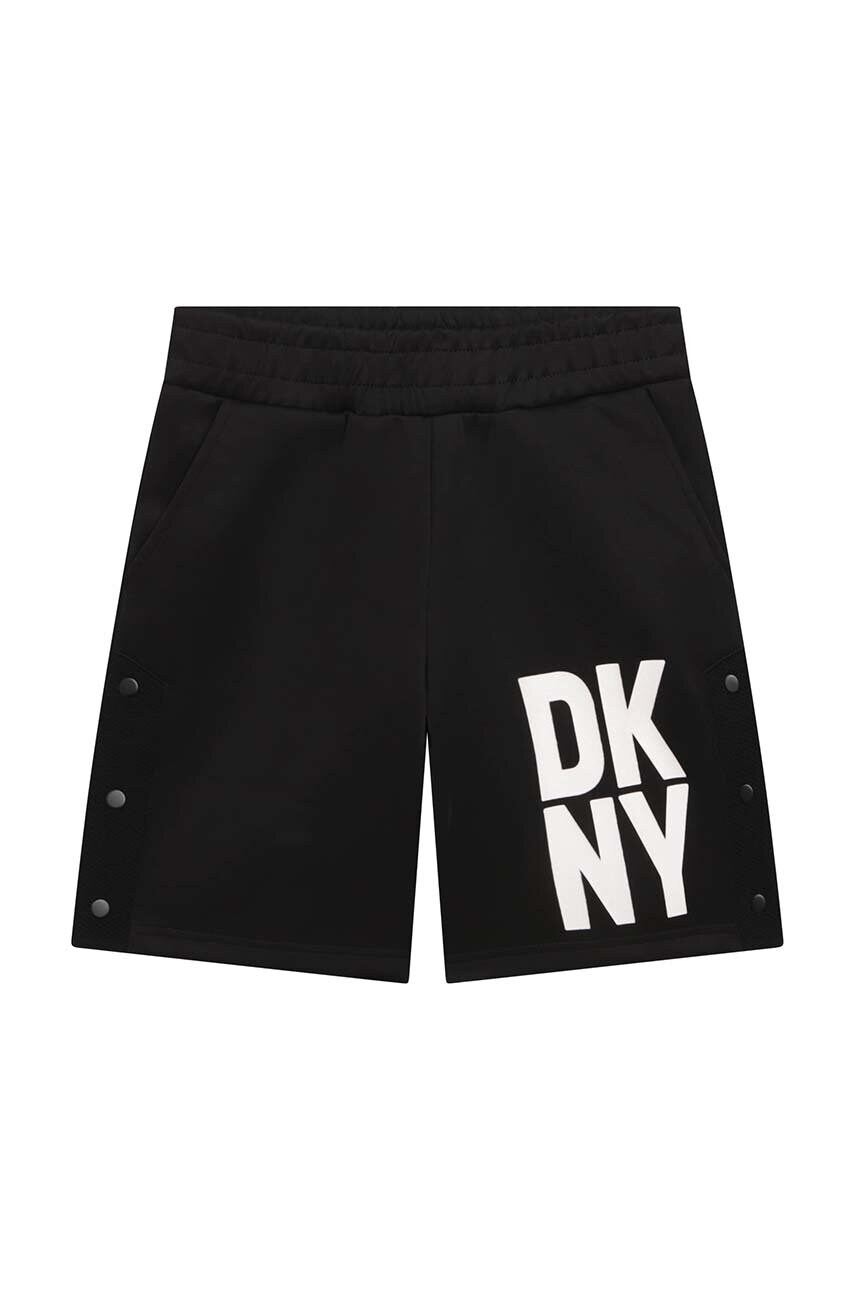 Дитячі шорти Dkny колір чорний Дитячі шорти Dkny колір чорний