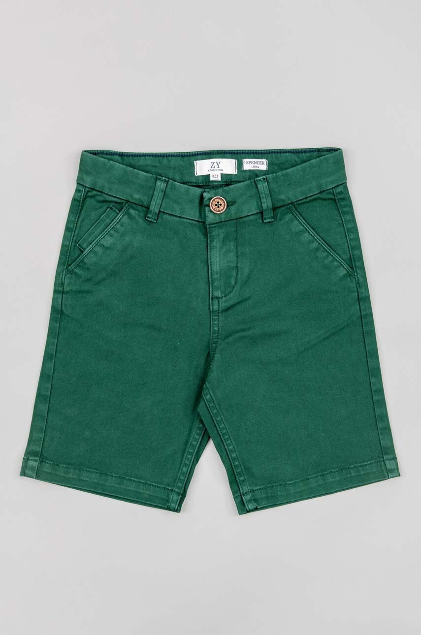 zippy pantaloni scurti copii culoarea verde