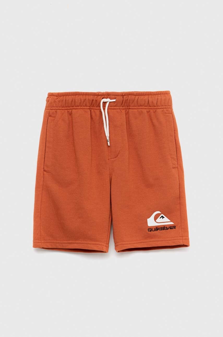 

Детски къси панталони Quiksilver в оранжево с регулируема талия, Оранжев