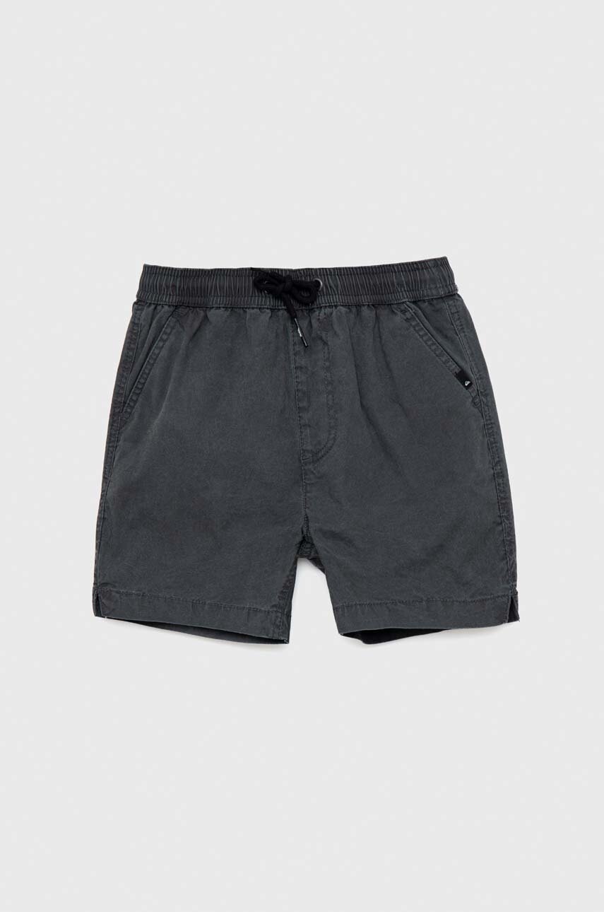 Quiksilver pantaloni scurti copii culoarea negru, talie reglabila