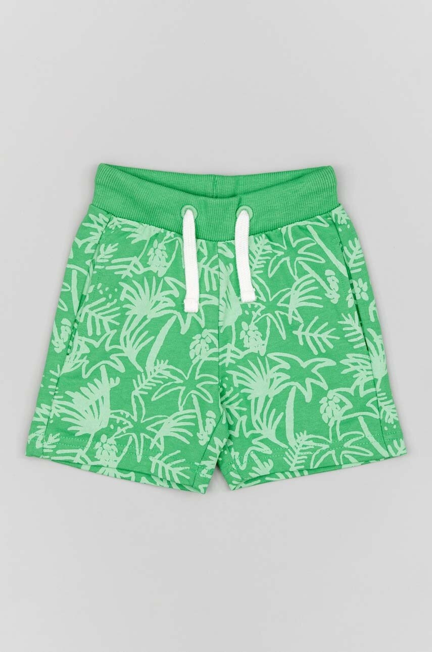 zippy pantaloni scurti bebe culoarea verde, talie reglabila