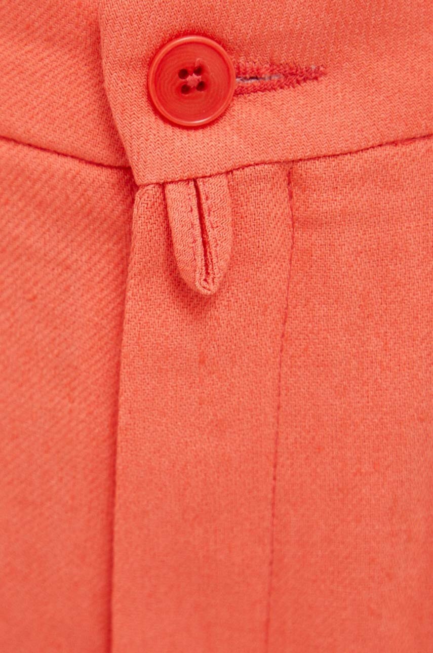 Σορτς από λινό Drykorn χρώμα: πορτοκαλί φωτογραφία