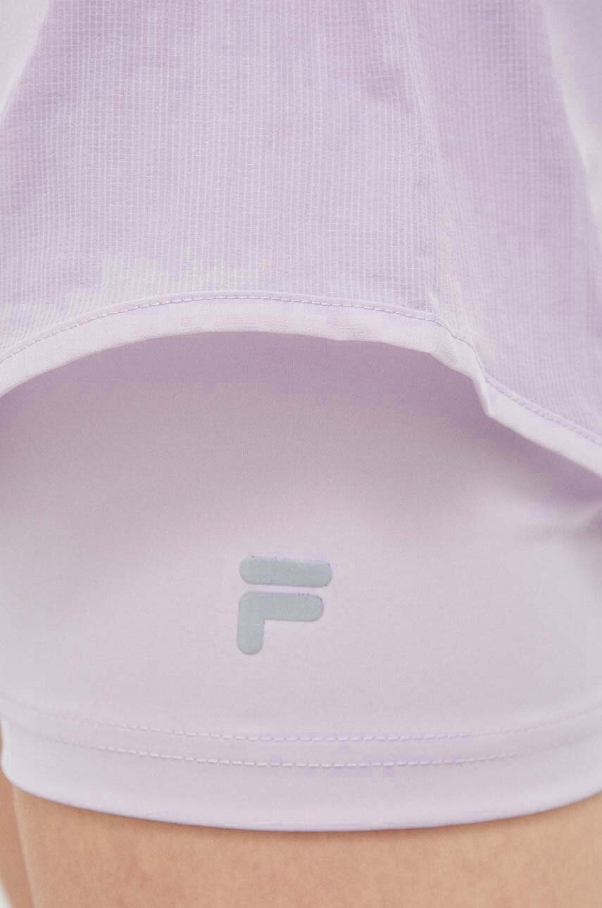 Σορτς προπόνησης Fila Revin χρώμα: μοβ φωτογραφία