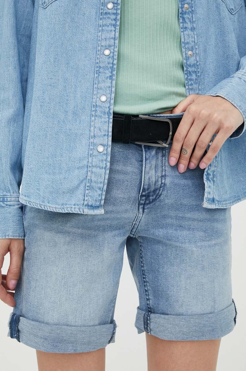 Mustang Pantaloni Scurti Jeans Femei, Neted, Medium Waist