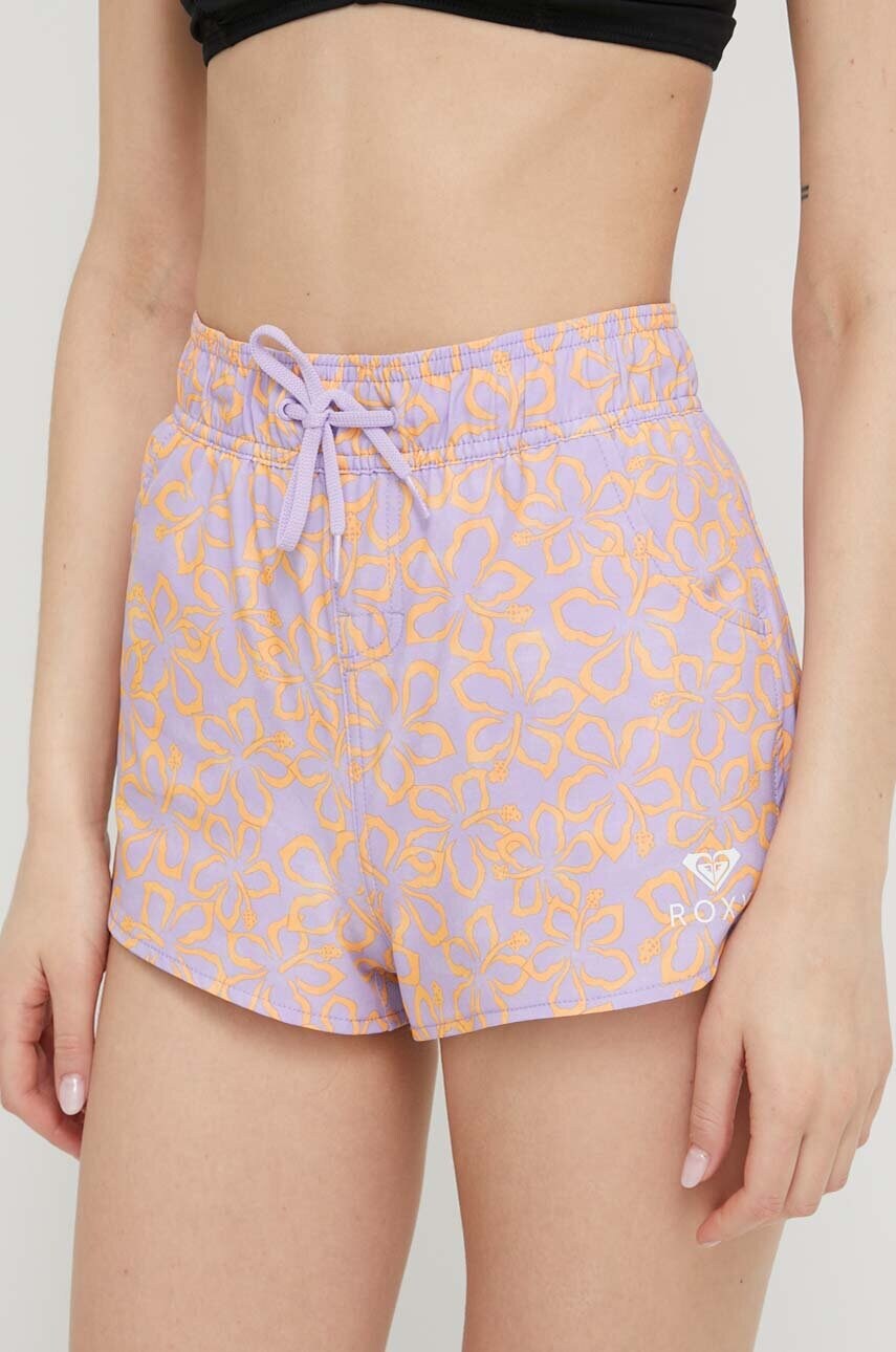 Roxy pantaloni scurti de baie wave culoarea violet