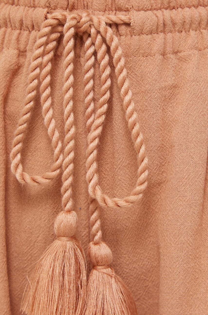 Βαμβακερό σορτσάκι Roxy χρώμα: πορτοκαλί φωτογραφία