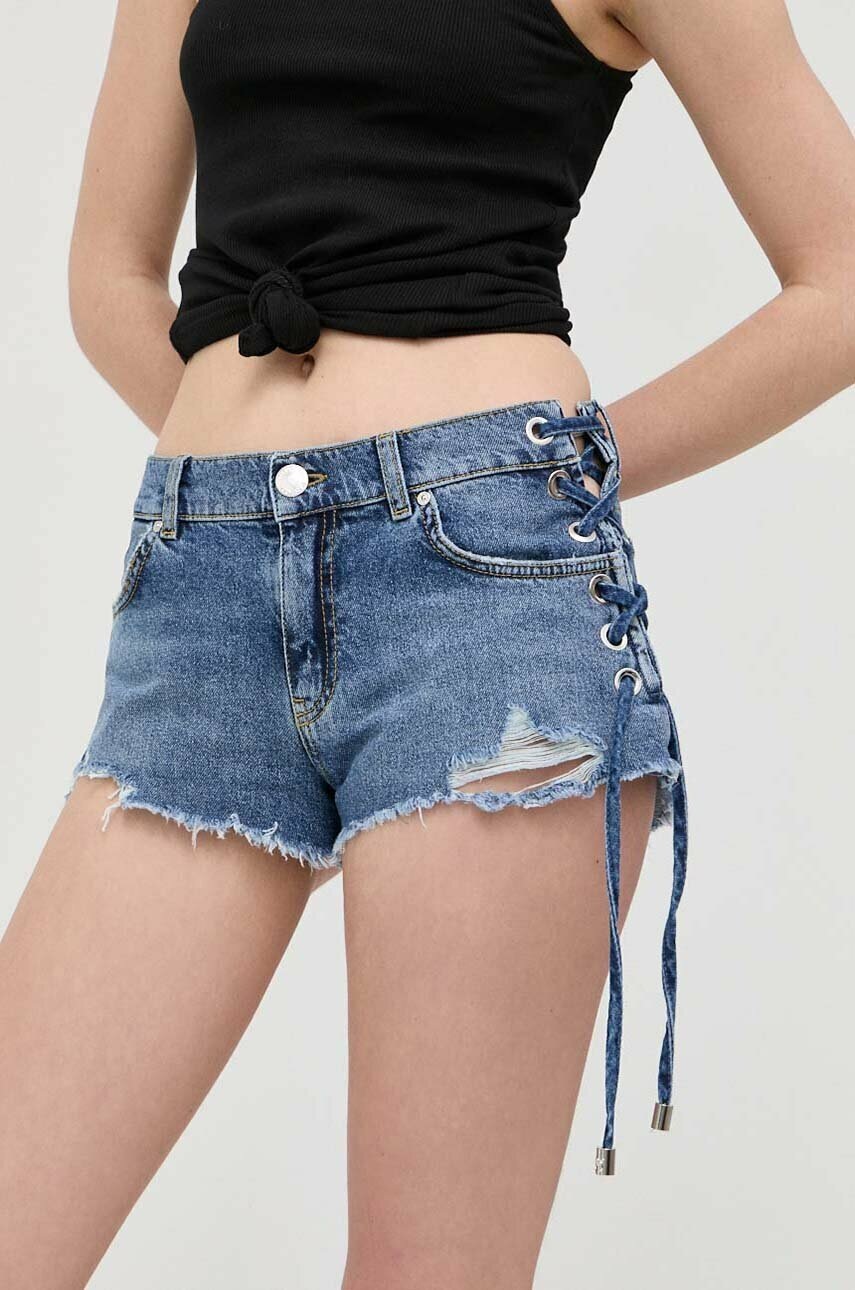 

Джинсовые шорты Pinko женские однотонные средняя посадка