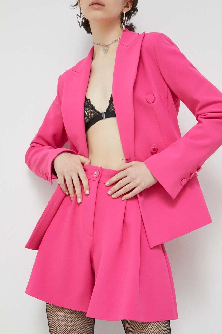 

Шорти Blugirl Blumarine жіночі колір рожевий однотонні висока посадка