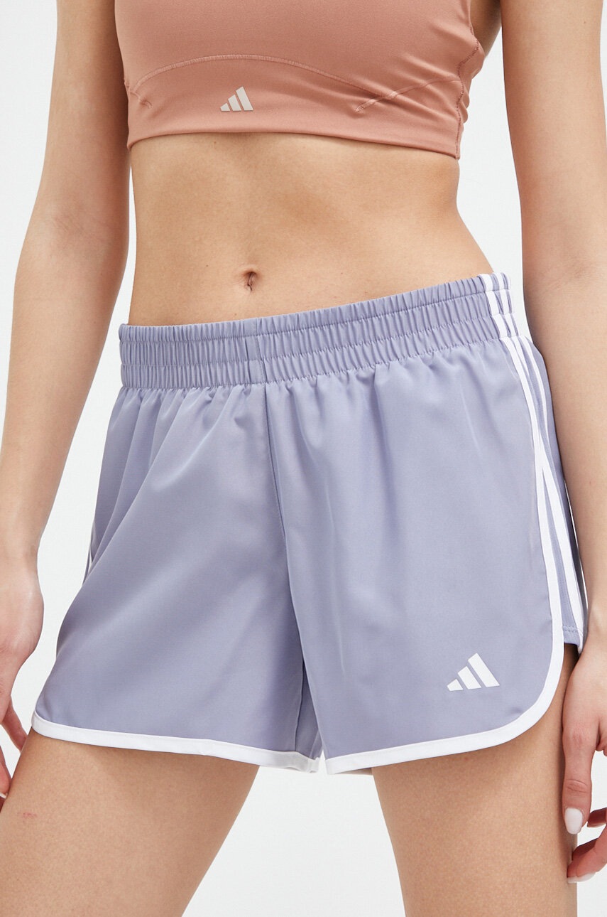 Levně Běžecké šortky adidas Performance Marathon 20 s aplikací, medium waist