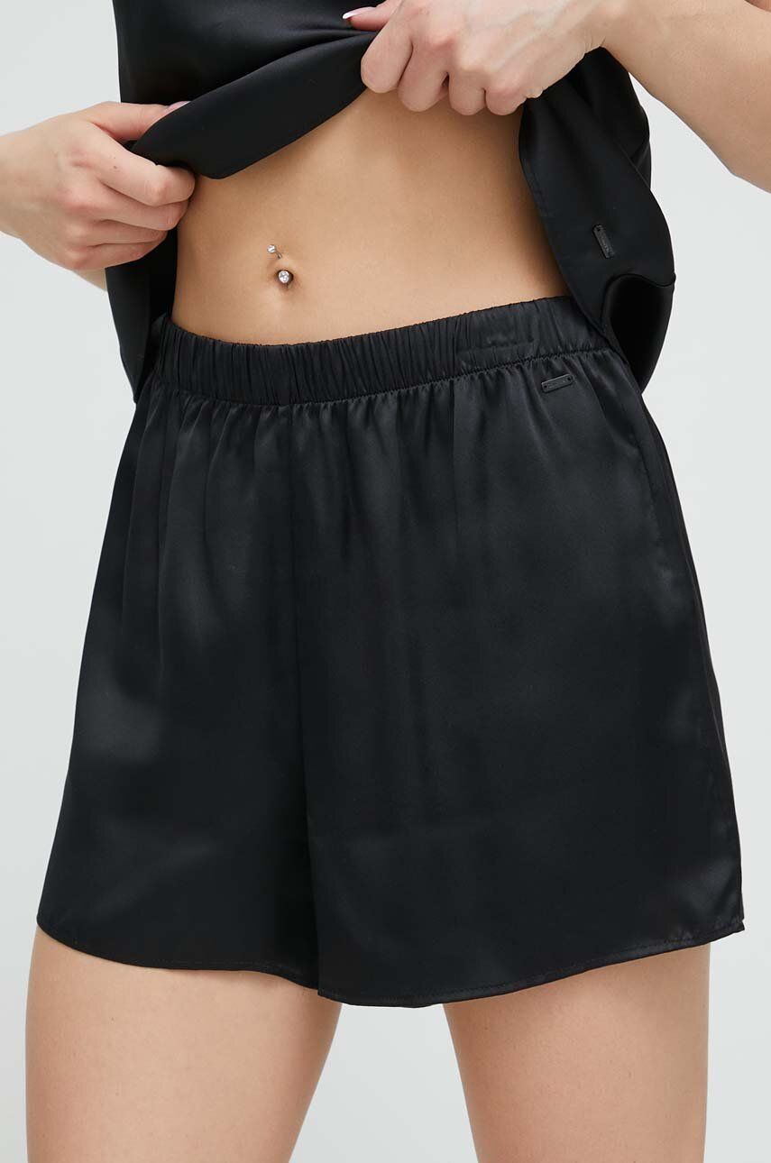 Calvin Klein Underwear černá barva - černá -  100 % Hedvábí