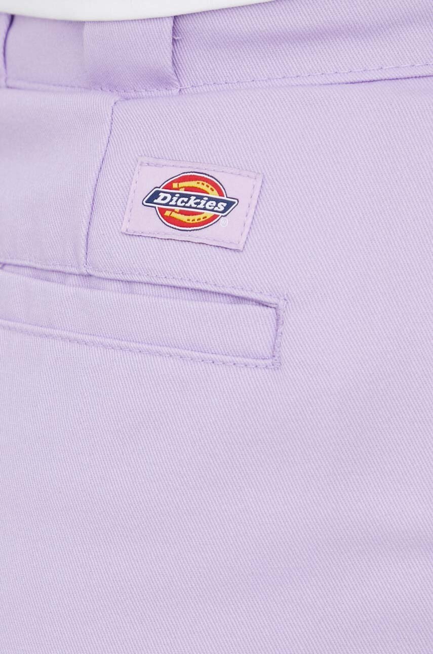 Шорти Dickies жіночі колір фіолетовий однотонні висока посадка 