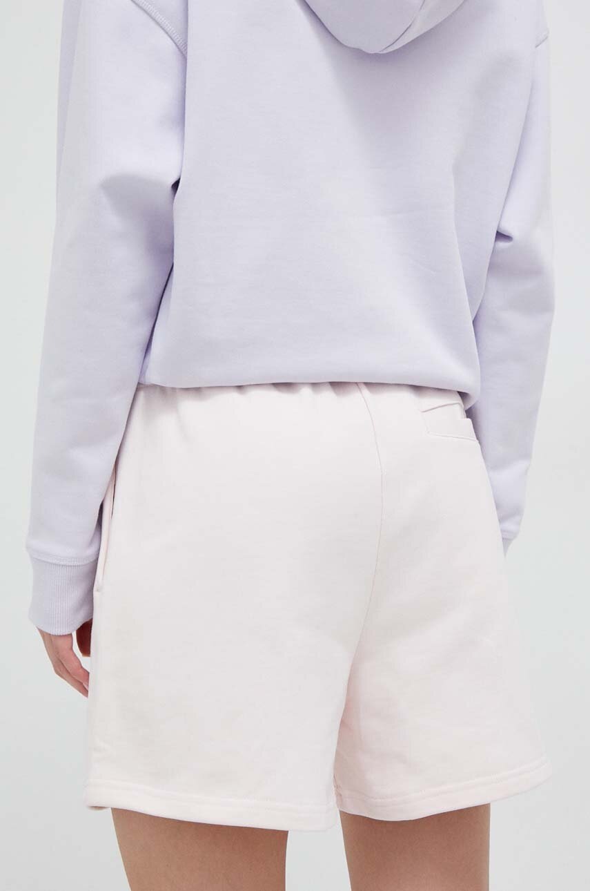 Βαμβακερό σορτσάκι New Balance χρώμα: ροζ φωτογραφία