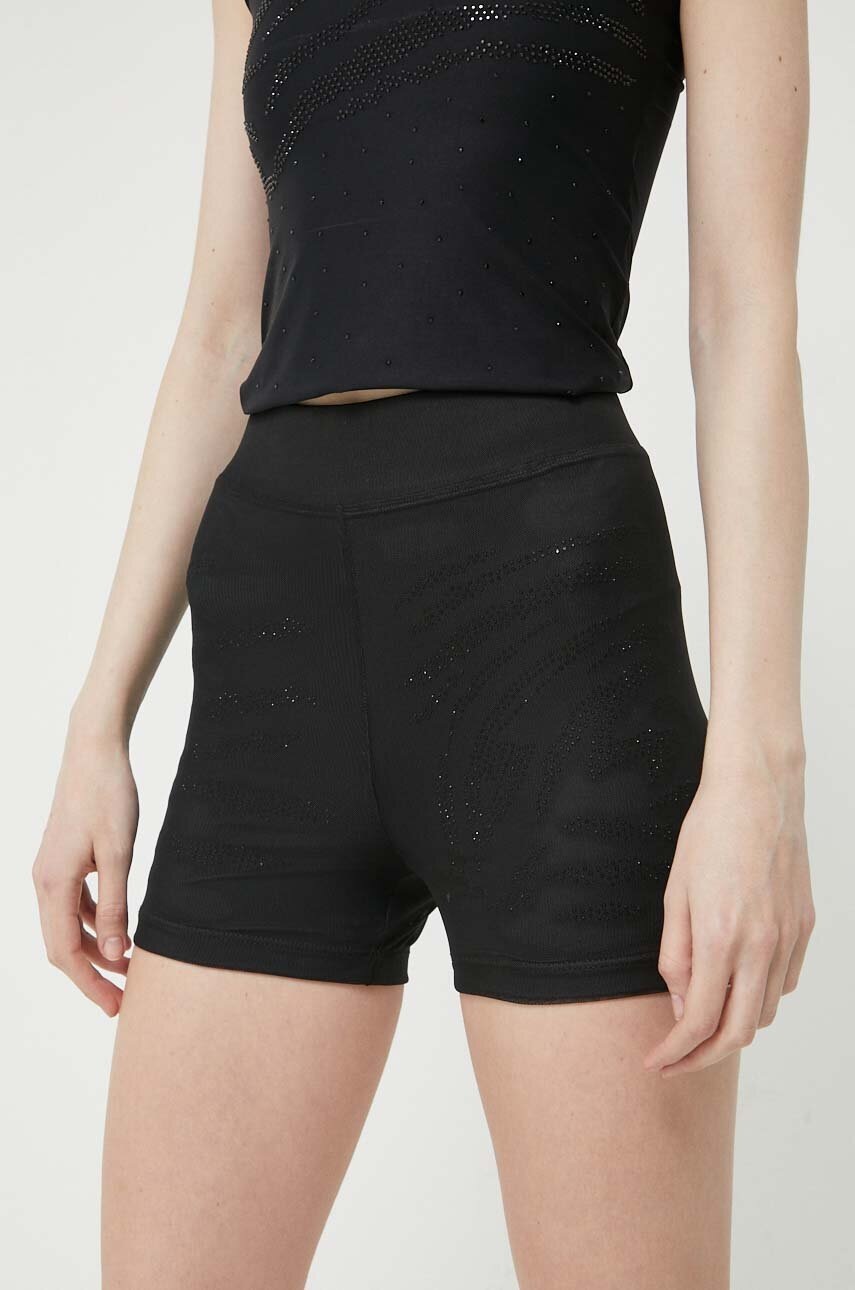 Levně Kraťasy LaBellaMafia dámské, černá barva, hladké, high waist