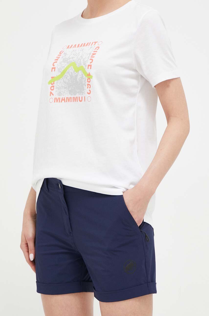 E-shop Outdoorové šortky Mammut Runbold Roll Cuff tmavomodrá barva, medium waist