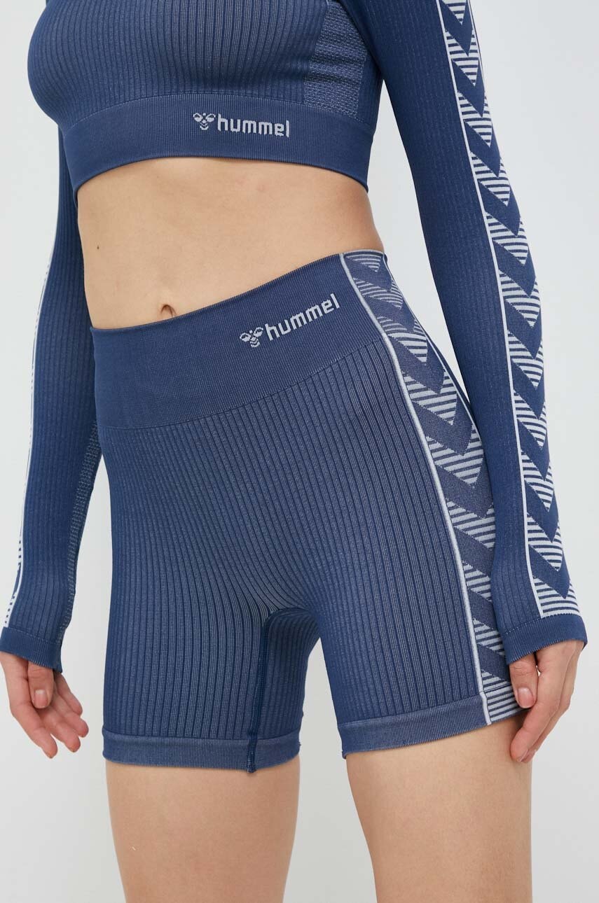 Hummel Pantaloni Scurti De Antrenament Blaze Cu Imprimeu, High Waist