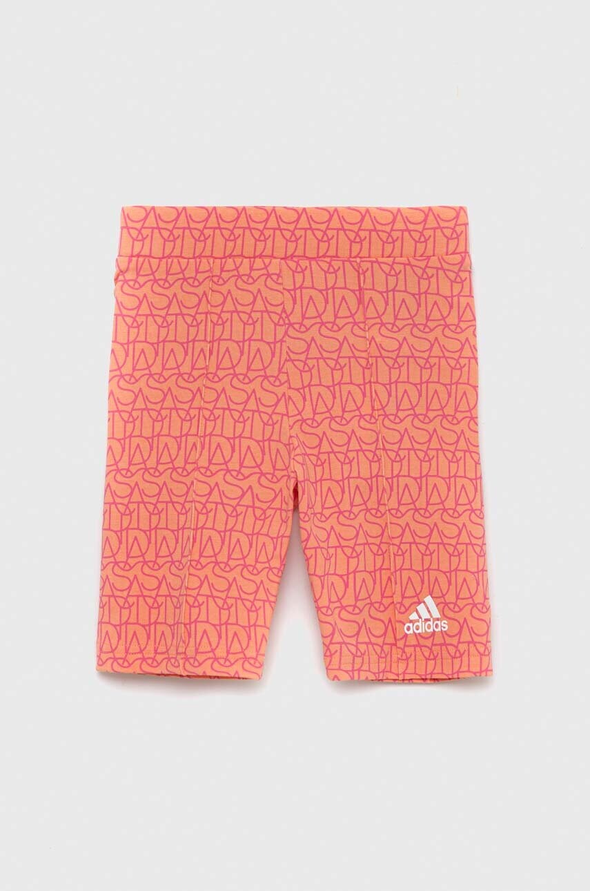 

Дитячі шорти adidas G BLUV2 BKRTIG колір помаранчевий візерунок