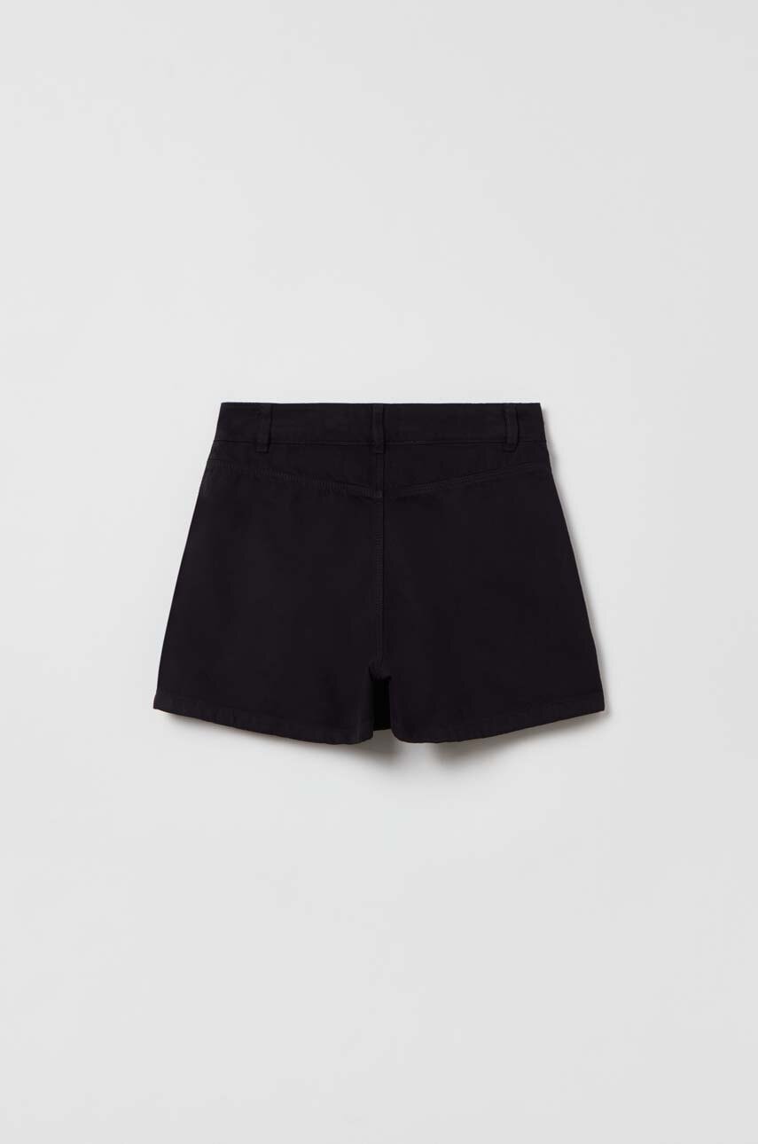 Хлопковые шорты OVS цвет серый однотонные